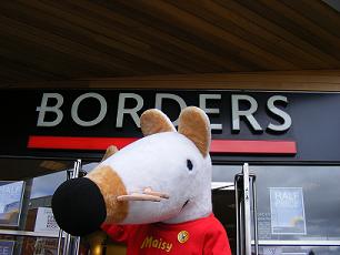Maisy mouse visits Borders Norwich